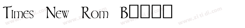 Times New Rom B字体转换